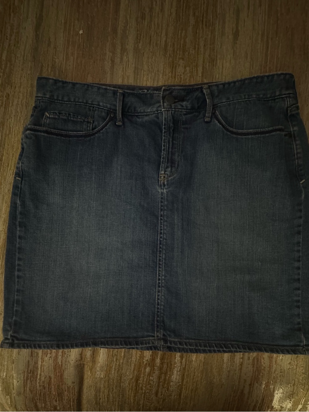 Eddie Bauer Dark Blue Denim Mini Skirt